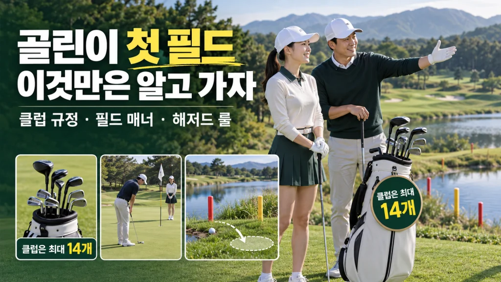 골프 초보(골린이)를 위한 골프 상식과 매너 (클럽 규정, 에티켓, 해저드 룰) 골프 초보자가 알아야 할 클럽 규정과 필드 매너 및 해저드 룰